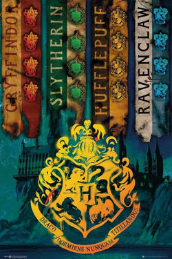 Poster Harry Potter - House Flags 61x91,5cm