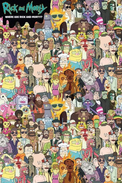 Poster Rick and Morty - Where Are Rick and Morty - 61x91,5cm