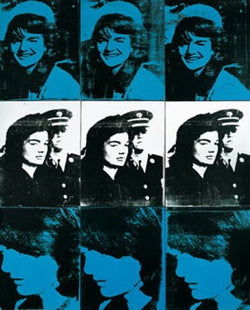 Kunstdruk Andy Warhol - Nine Jackies, 1964 68x87cm