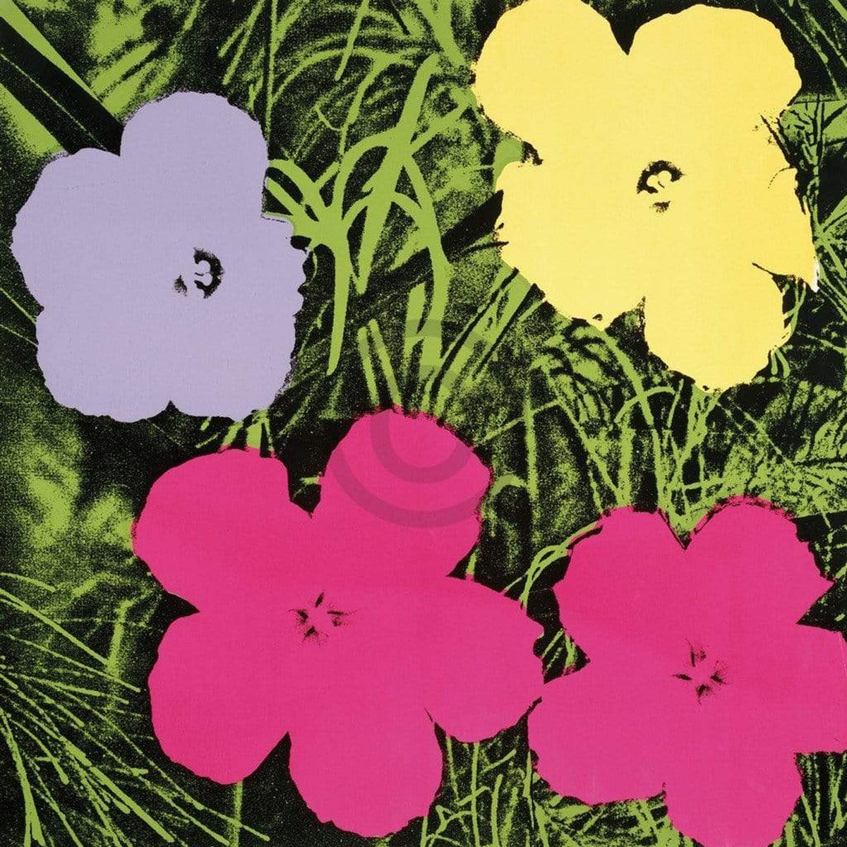 Kunstdruk Andy Warhol - Flowers C. 1964 60x60 cm