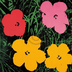 Kunstdruk Andy Warhol - Flowers C. 1964 60x60cm