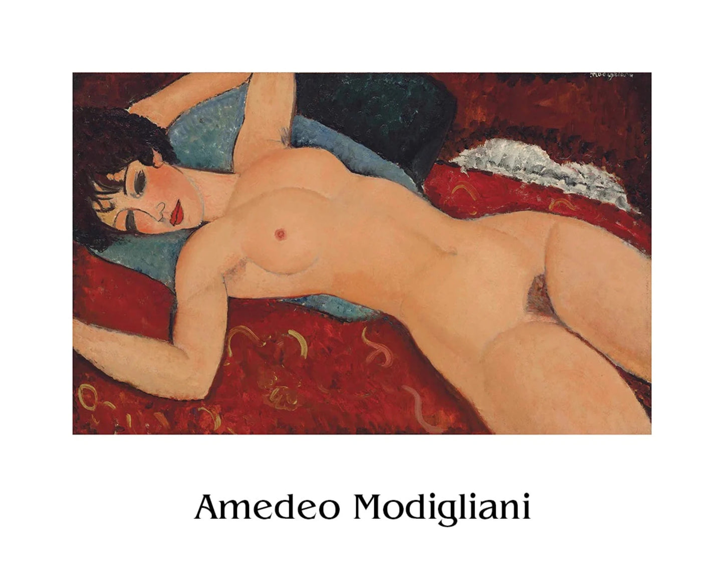 Kunstdruk Amedeo Modigliani Liegender Akt l 50x40cm