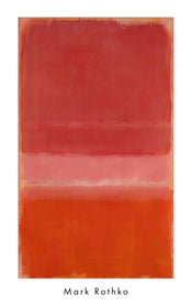 Kunstdruk Mark Rothko Untitles Red 1956 56x89cm