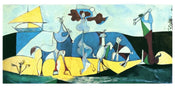 Kunstdruk Pablo Picasso - La joie de Vivre 100x50cm