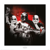 Kunstdruk Star Wars: the Last Jedi Stormtrooper Team 40x40cm