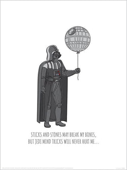 Kunstdruk Star Wars Jedi MinTricks 30x40cm