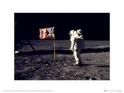 Kunstdruk Time Life Aldrin Moon 30x40cm
