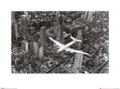Kunstdruk Time Life DC4 Over Manhattan 60x80cm