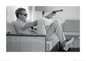 Kunstdruk Time Life Steve Mcqueen Takes Aim 69x51cm