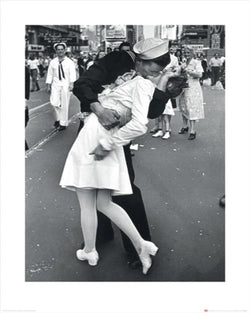 Kunstdruk Time Life War Time Kiss 40x50cm