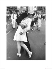 Kunstdruk Time Life War Time Kiss 60x80cm