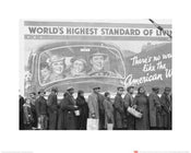 Kunstdruk Time Life World's Highest Standard of Living 40x50cm