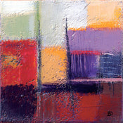 Kunstdruk Bea Danckaert - Violet Statics I 40x40cm