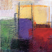 Kunstdruk Bea Danckaert - Violet Statics III 40x40cm