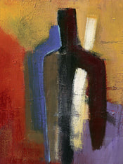 Kunstdruk Bea Danckaert - Big brown, little blue 50x70cm