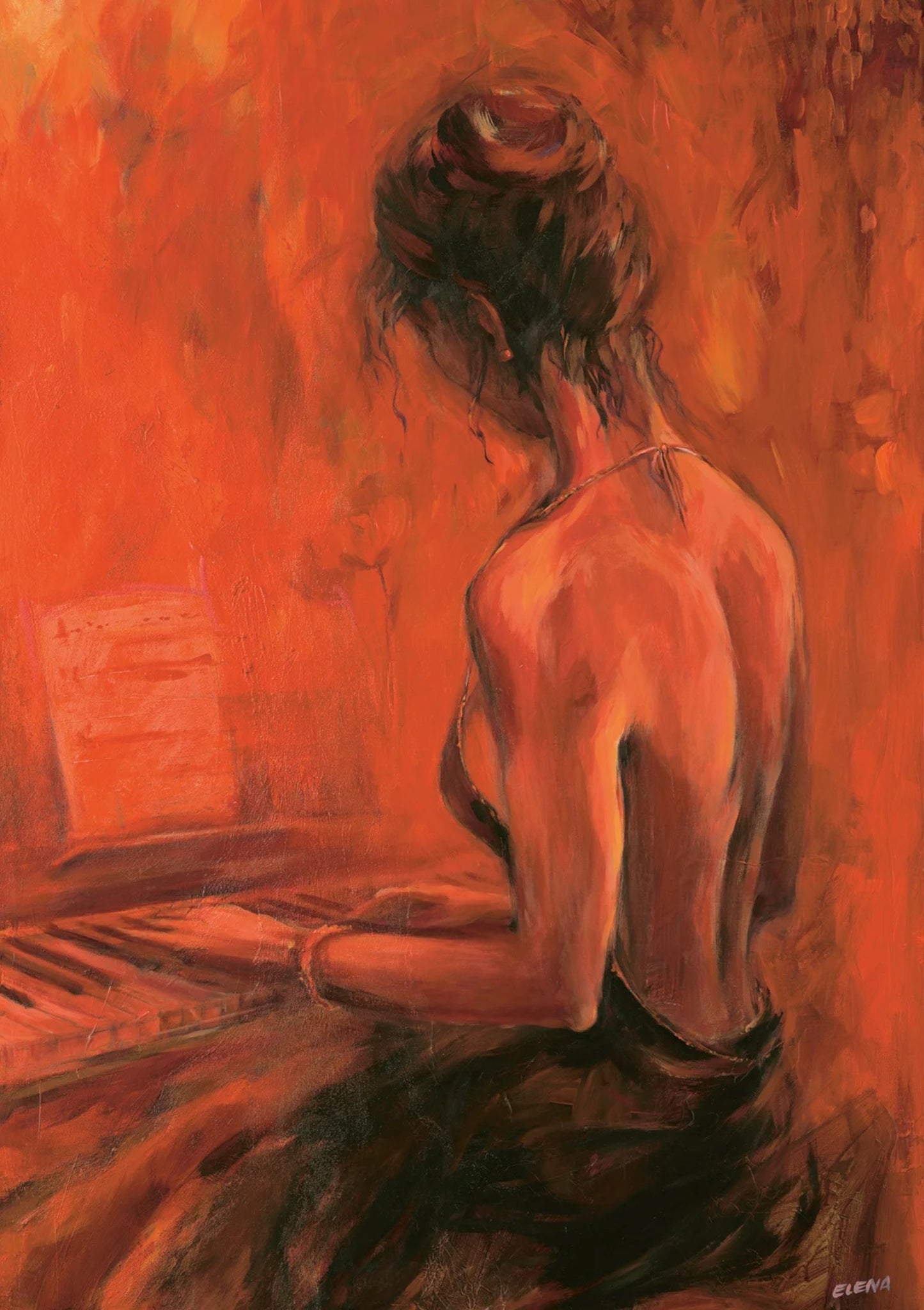 Kunstdruk Elena Filatov - Abend für Dich 70x100cm