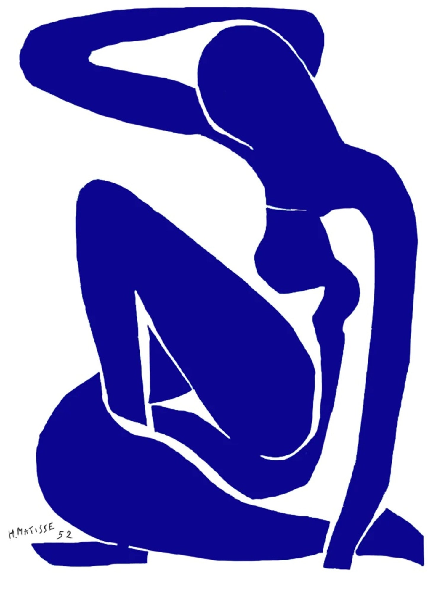 Kunstdruk Henri Matisse - Nu bleu I 60x80cm