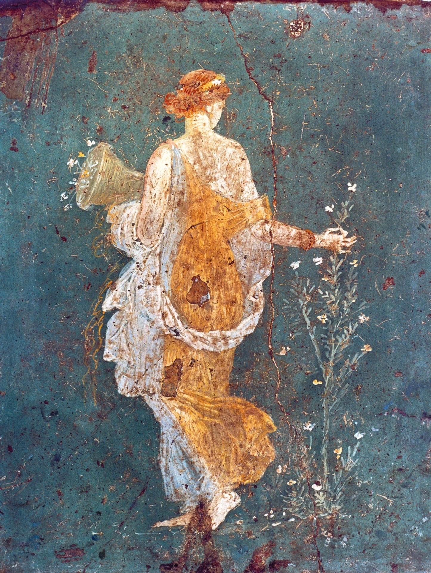 Kunstdruk Pompeji - Flora mit dem Füllhorn 60x80cm
