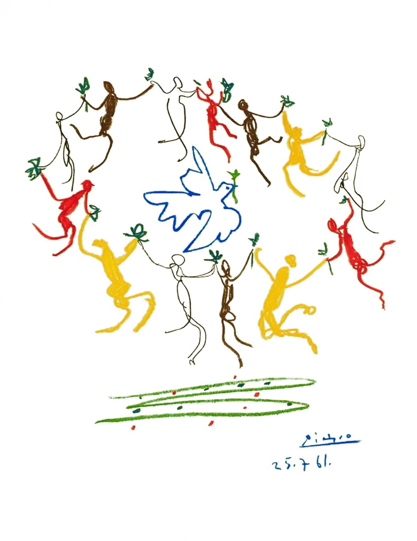 Kunstdruk Pablo Picasso - La Ronde de la Jeunesse 60x80cm