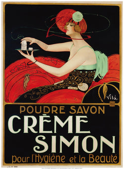 Kunstdruk Vila - Crème Simon 61x82cm