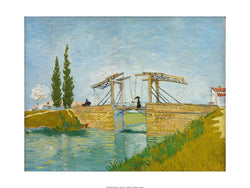 Kunstdruk Vincent Van Gogh - Die Zugbrücke 80x60cm