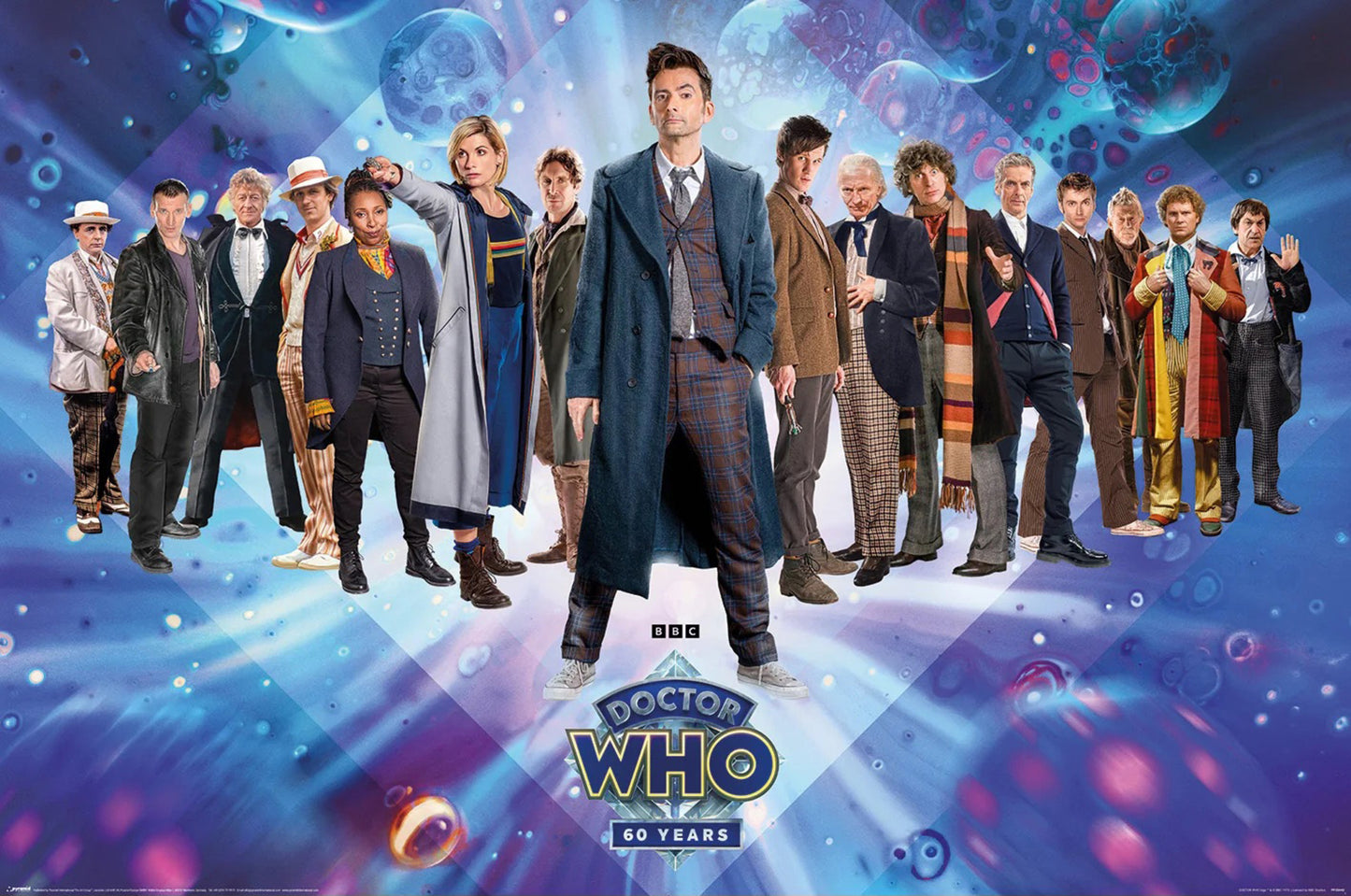 Poster Doctor Who 60th Anniversary A Timeless Tribute 91,5x61cm