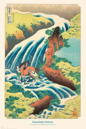 Poster Minowa, Kanasugi and Mikawashima by Hiroshige 61x91,5cm