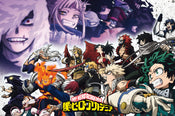 Poster My Hero Academia Heroes vs Vilains 91,5x61cm