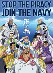 Poster One Piece Marine Army 38x52cm