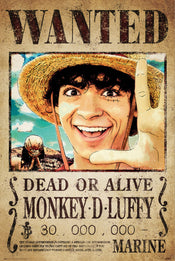 Poster One Piece Netflix Wanted Monkey D Luffy 61x91,5cm