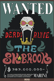 Poster One Piece Wanted Brook Wano 38x52cm