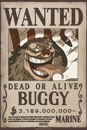 Poster One Piece Wanted Buggy Wano 38x52cm