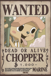 Poster One Piece Wanted Chopper Wano  38x52cm