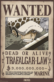 Poster One Piece Wanted Law Wano 61x91,5cm