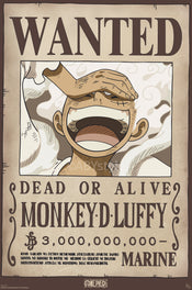 Poster One Piece Wanted Luffy Wano 61x91,5cm