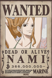 Poster One Piece Wanted Nami Wano 38x52cm