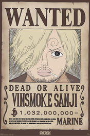 Poster One Piece Wanted Sanji Wano 61x91,5cm