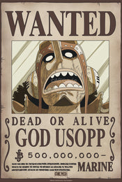 Poster One Piece Wanted Usopp Wano 38x52cm