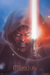 Poster Star Wars EP 1 The Phantom Menace 25th Anniversary 61x91,5cm