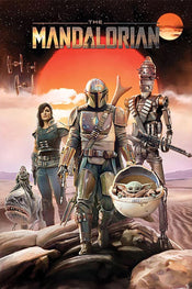 Poster Star Wars the Mandalorian Group 61x91,5cm