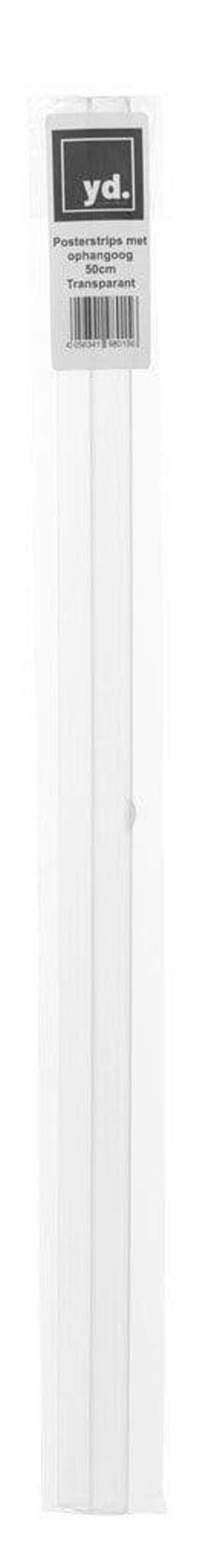 Posterhanger 50cm Transparant - Posterstrips met Ophangoog