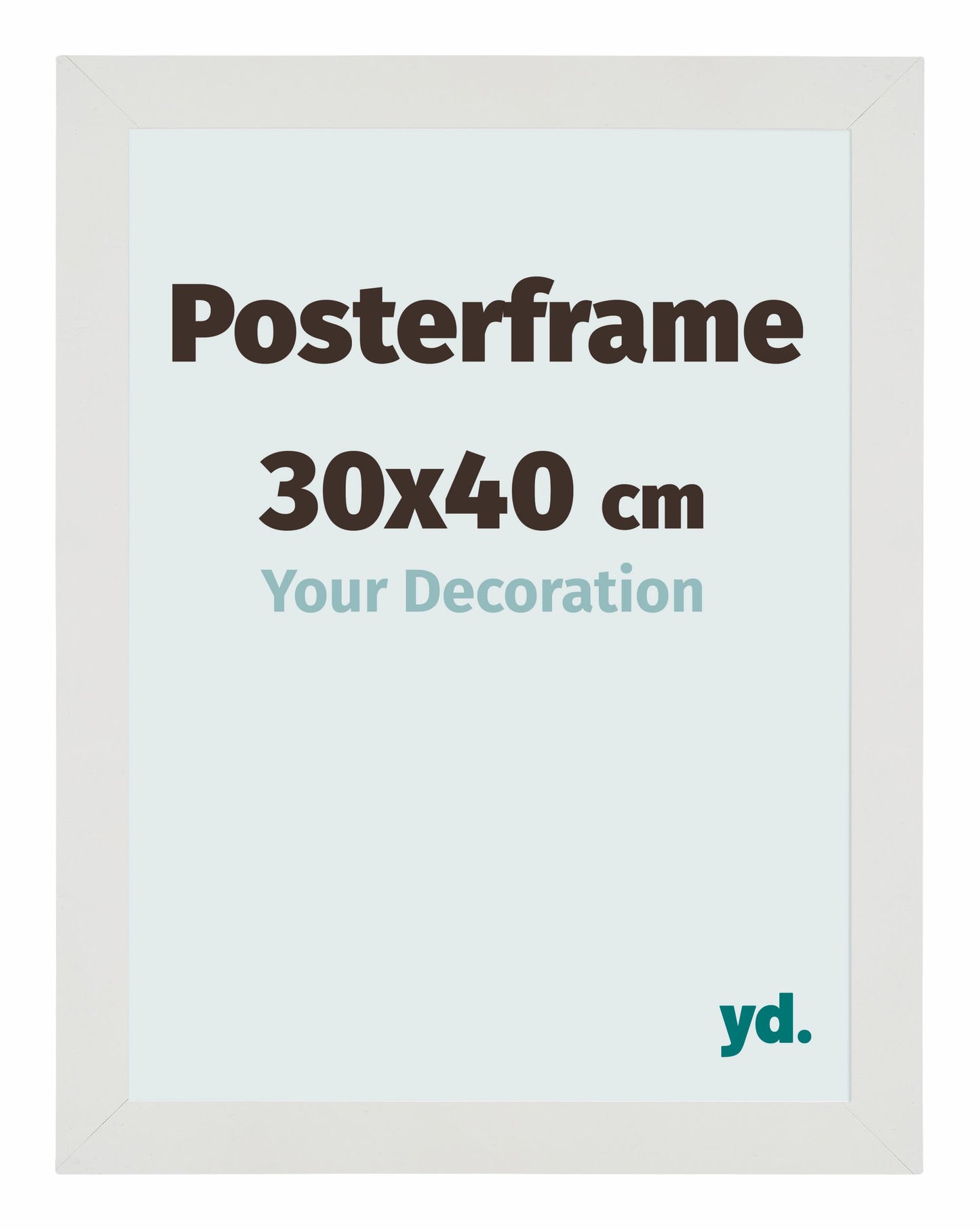 Posterkader 30x40cm Wit Mat MDF Parma
