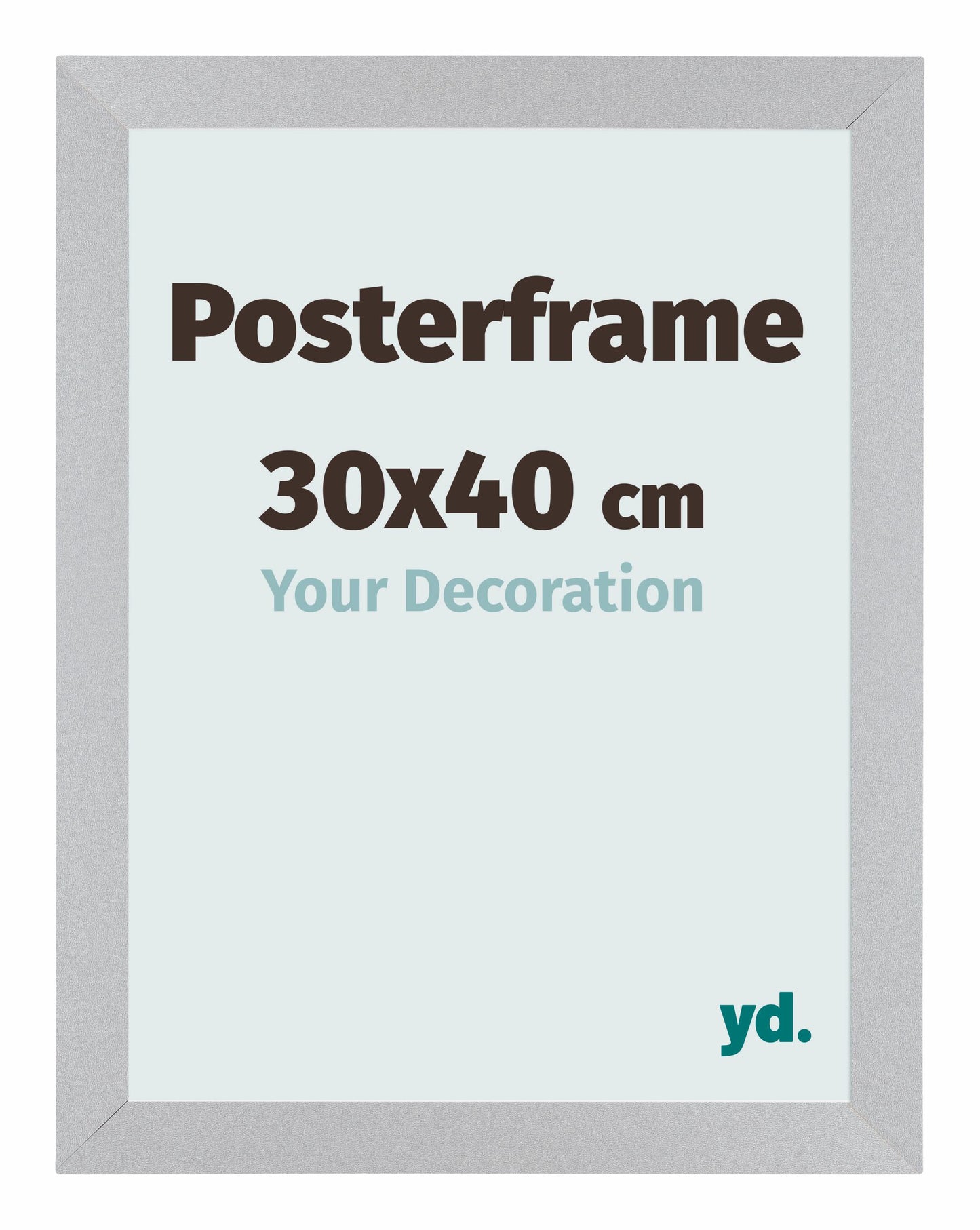 Posterkader 30x40cm Zilver Mat MDF Parma