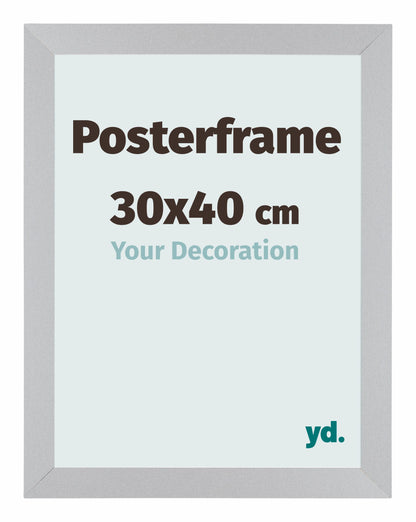 Posterkader 30x40cm Zilver Mat MDF Parma