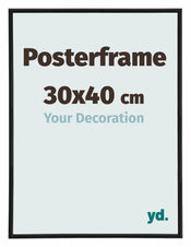 Posterkader 30x40cm Zwart Mat Kunststof Paris