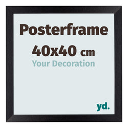 Posterkader 40x40cm Zwart Mat MDF Parma