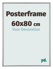 Posterkader 60x80cm Zilver Hoogglans Kunststof Paris
