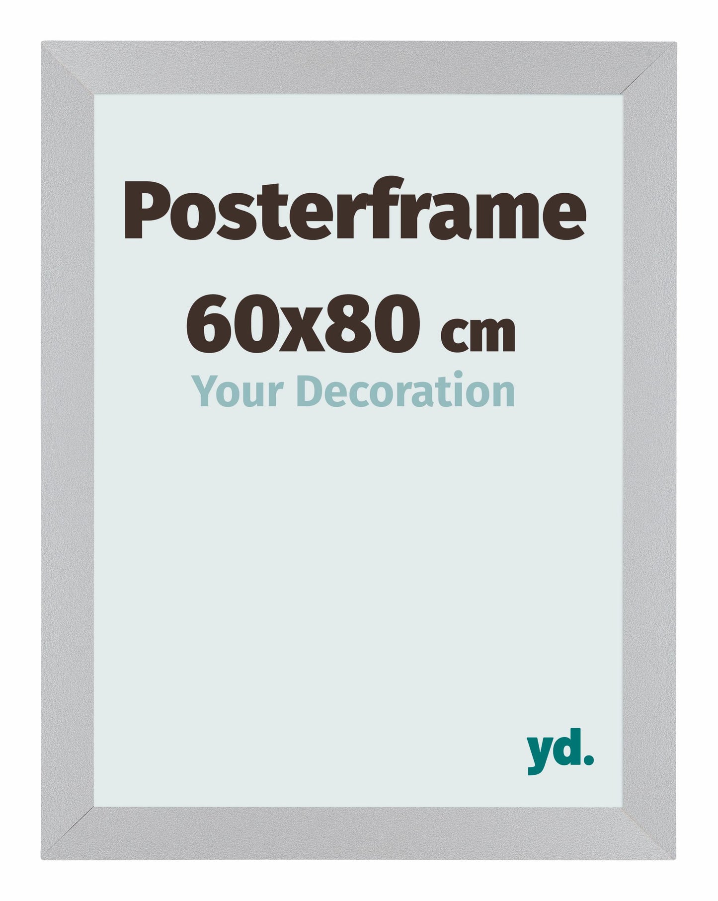 Posterkader 60x80cm Zilver Mat MDF Parma