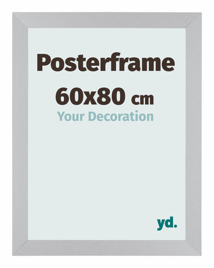 Posterkader 60x80cm Zilver Mat MDF Parma