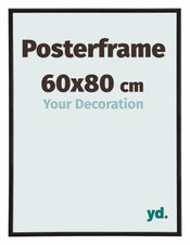 Posterkader 60x80cm Zwart Mat Kunststof Paris
